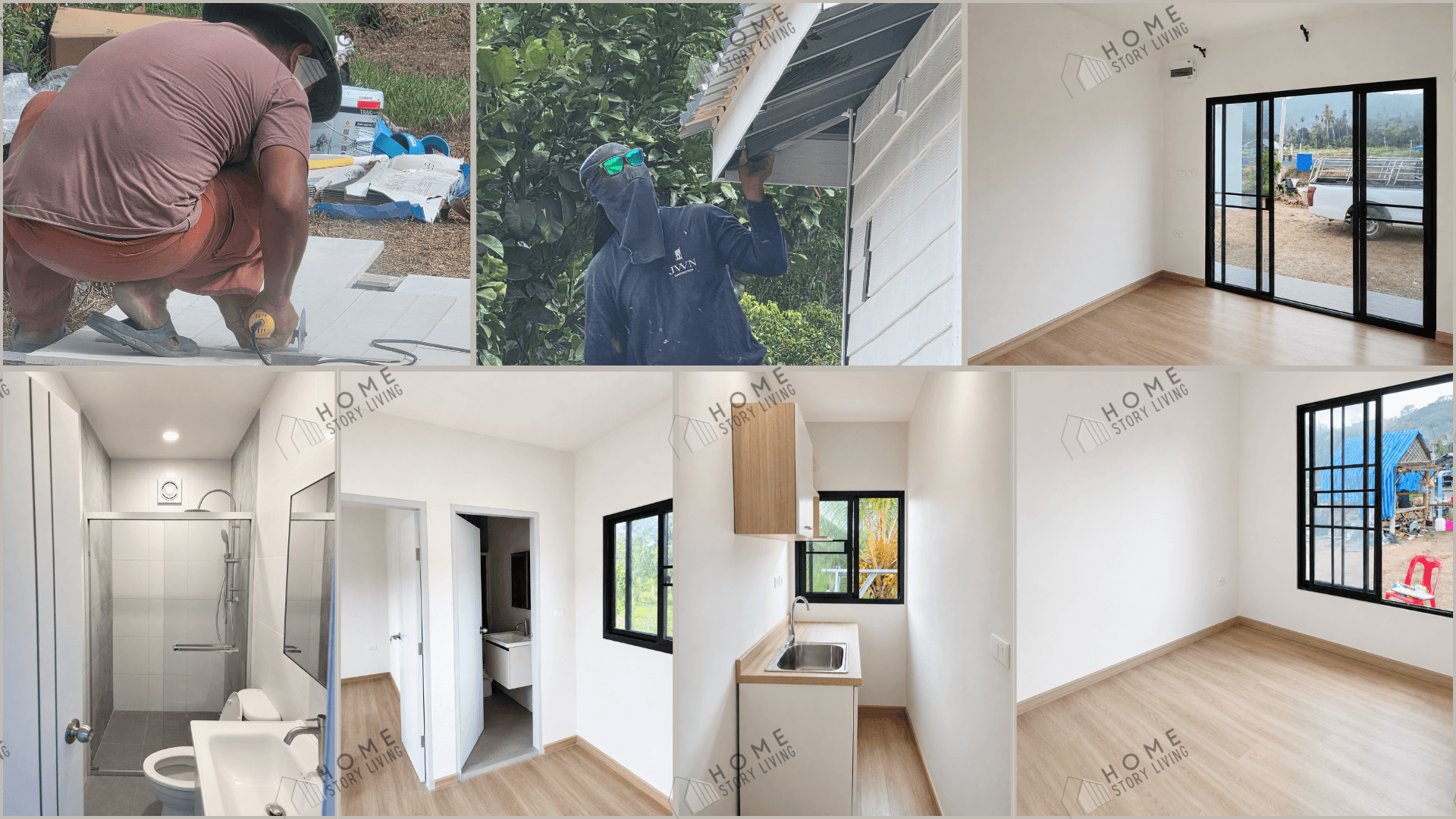หลังจากเสร็จสิ้นงานตกแต่งทั้งภายในและภายนอกทั้งหมดแล้ว ทาง Home Story Living ได้เริ่มเข้าดำเนินการทำความสะอาดครั้งสุดท้าย (Final Cleaning) เพื่อจัดเตรียมความพร้อมของตัวบ้านทั้งหมด ก่อนจะส่งมอบบ้านที่สมบูรณ์แบบให้ถึงมือลูกค้าครับ
