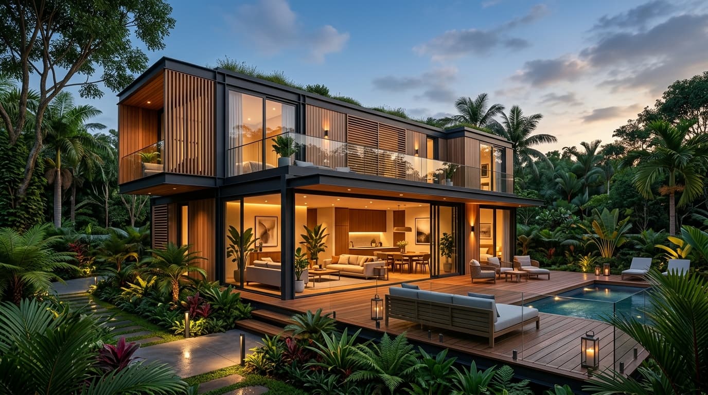บ้านสำเร็จรูปงบ 8 แสน – 2 ล้านบาท สเปกวิศวกรรมพรีเมียม สไตล์โมเดิร์นวิลล่า ก่อสร้างเสร็จใน 75 วัน โดย Home Story Living
