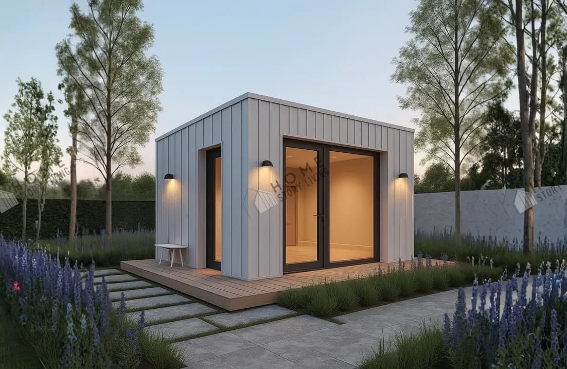 ภาพภายนอกแบบบ้าน Simple Minimal 02 พื้นที่ใช้สอย 16 ตร.ม.
