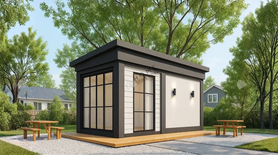 ภาพภายนอกแบบบ้าน Simple Minimal 03 พื้นที่ใช้สอย 18 ตร.ม.