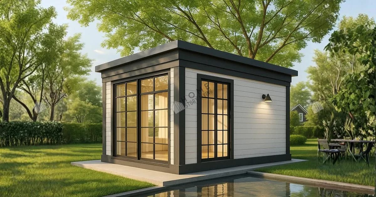 ภาพภายนอกแบบบ้าน Simple Minimal 04 พื้นที่ใช้สอย 18 ตร.ม.
