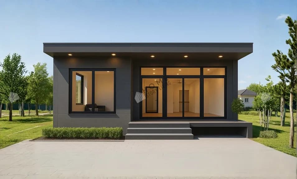 ภาพภายนอกแบบบ้าน Modern 03 พื้นที่ใช้สอย 21 ตร.ม.