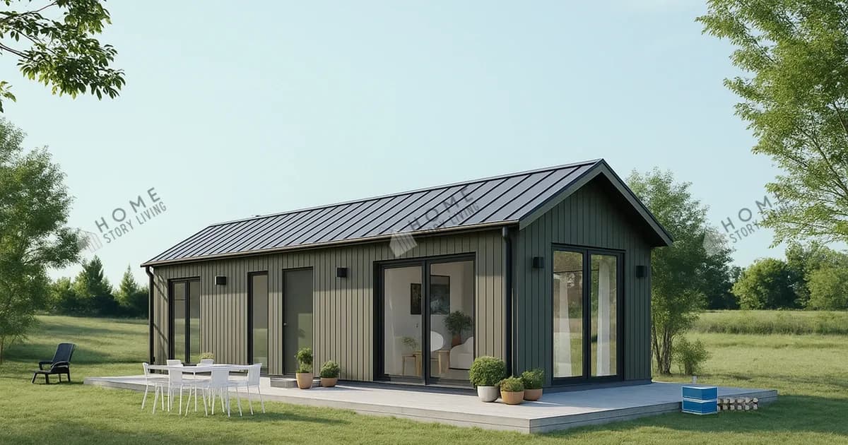 ภาพภายนอกแบบบ้าน Modern 06 พื้นที่ใช้สอย 40 ตร.ม.