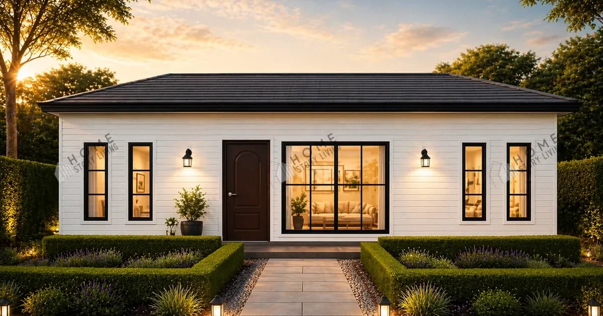 ภาพภายนอกแบบบ้าน Modern I 01 พื้นที่ใช้สอย 33 ตร.ม.