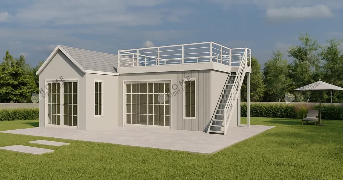 ภาพภายนอกแบบบ้าน Nordic 03 พื้นที่ใช้สอย 36 ตร.ม.