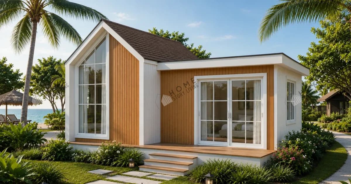 ノルディック 08プレハブ住宅の外観、延床面積24㎡