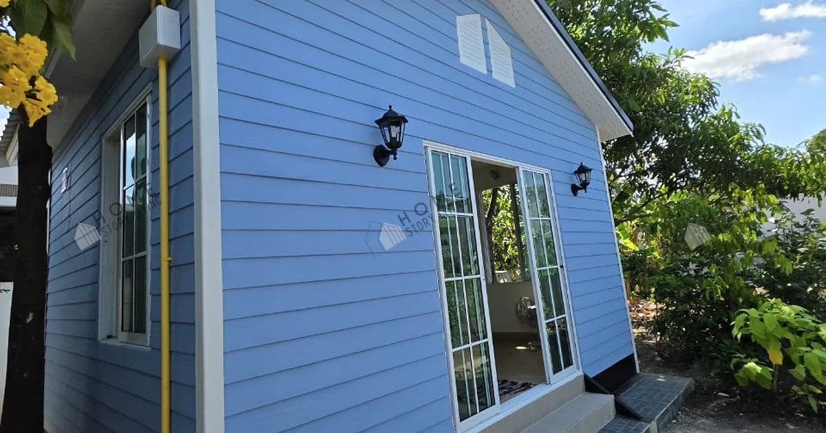 バンコク・チョームトーンの5×4mミニマルなプレハブ住宅――「シンプルな幸せ」からOodさんの庭の家へ - View 3